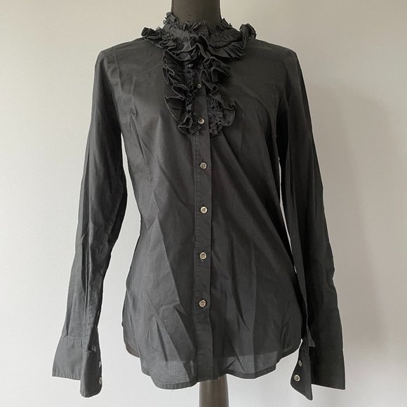 J.CREW Black Button Down - Picture 1 of 4